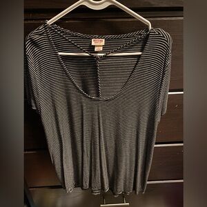 Mossimo Supply Co. Women's Black Striped Top